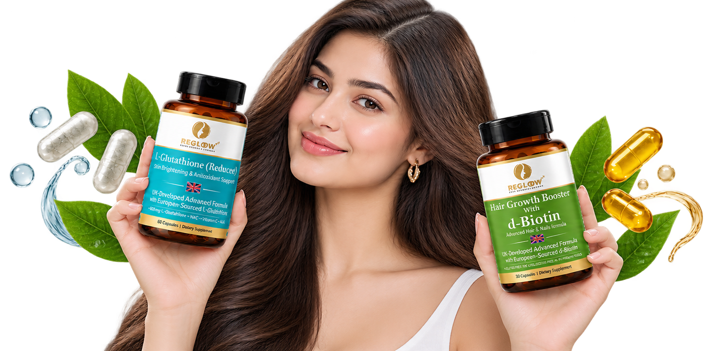 Regloow Reduced L-Glutathione and d-Biotin combo